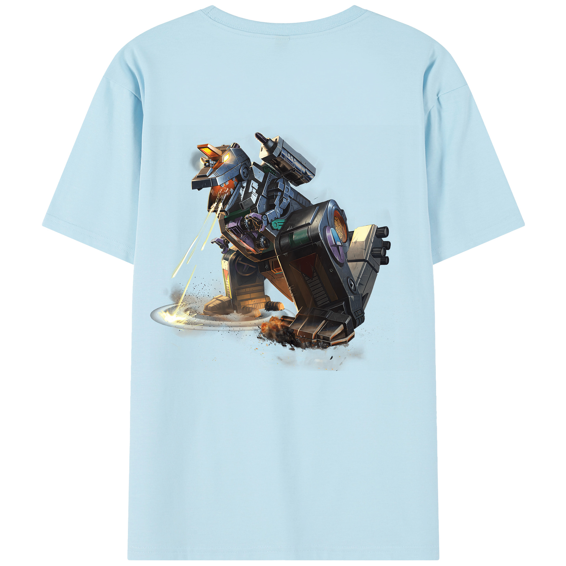 （画像用） Transformers トランスフォーマー 綿100％半袖Tシャツ（背面プリント）